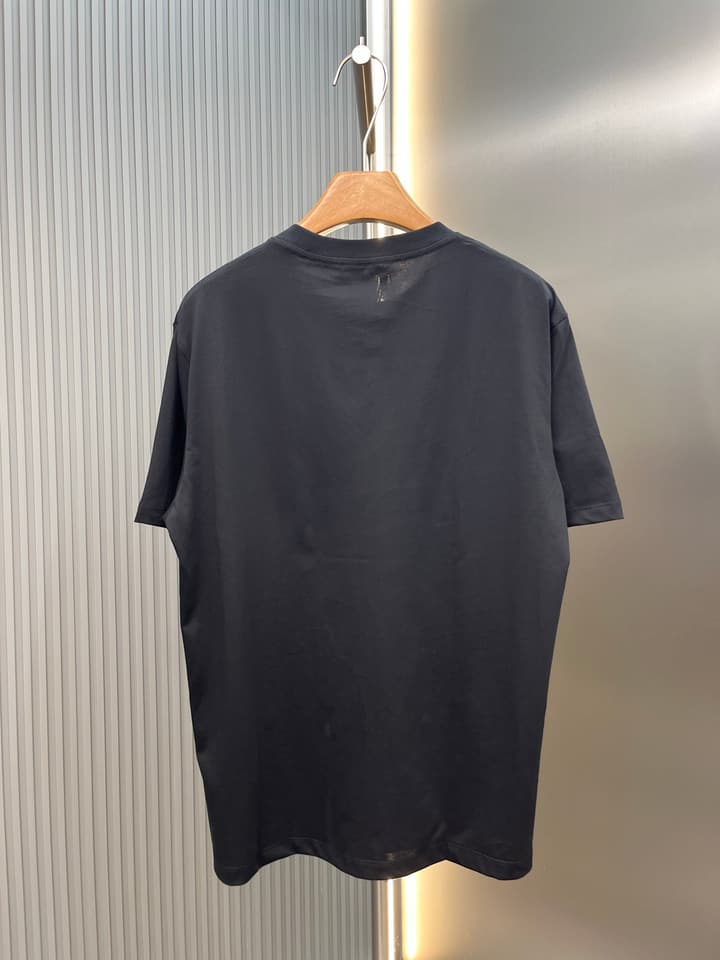 Loewe Double Vine Embroidered Crewneck T-Shirt in Black