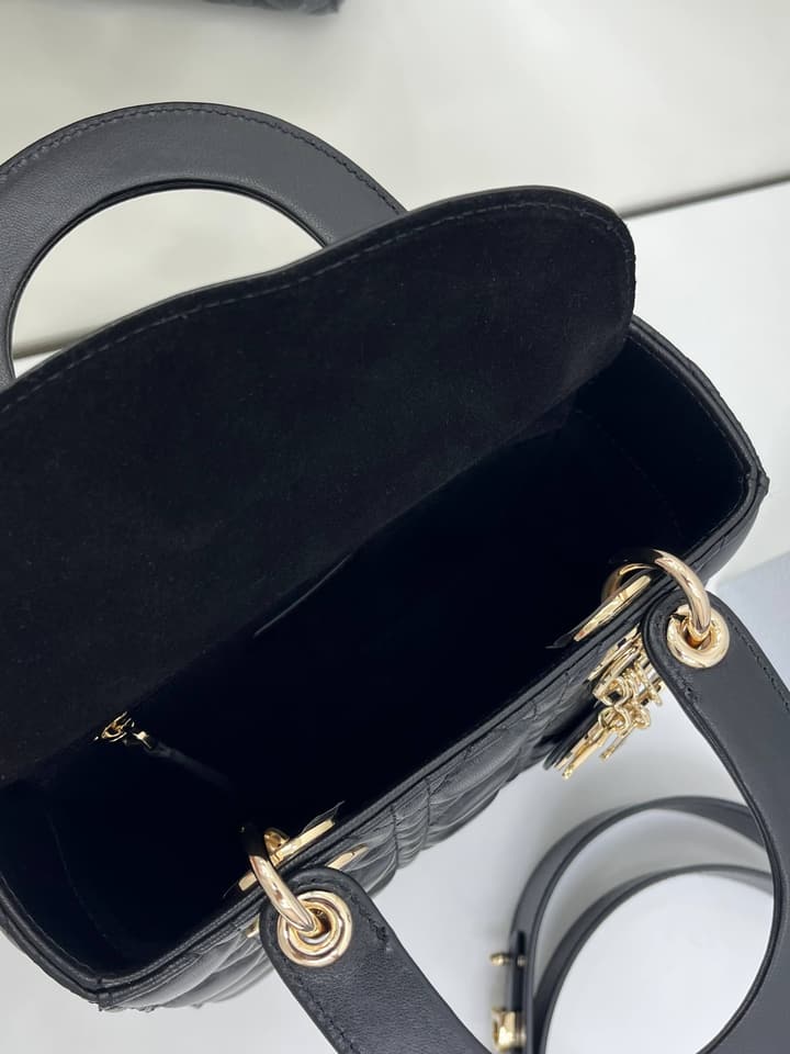 Dior Lady Dior My ABCDior Bow Handbag in Classic Black
