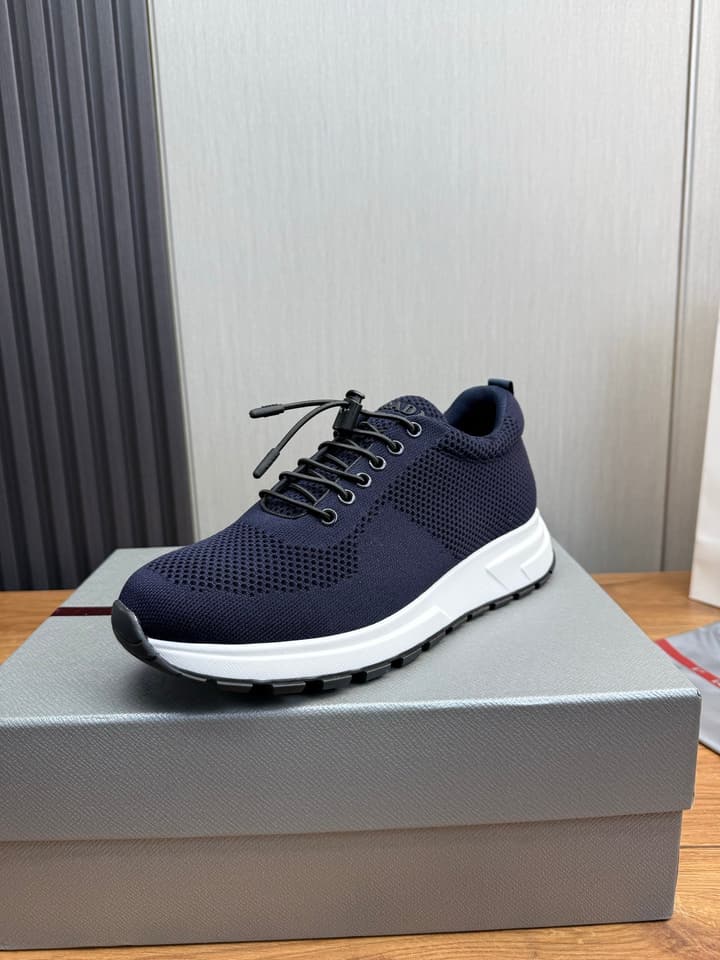 Prada Men's High-Quality Sneakers in Light Grey