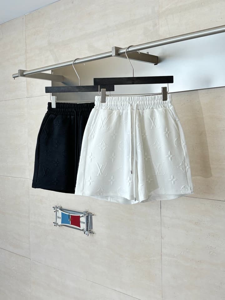 Louis Vuitton Monogram Embossed Jacquard Shorts in Black