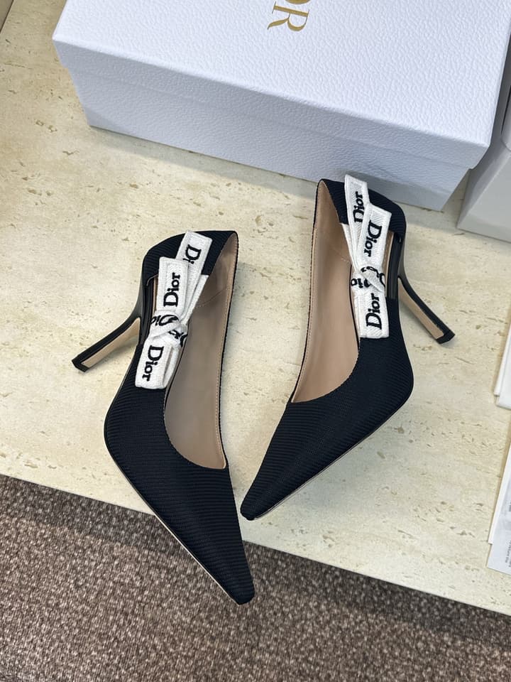 Dior J'Adior Webbing Bow Pumps – 2026 Early Spring Collection