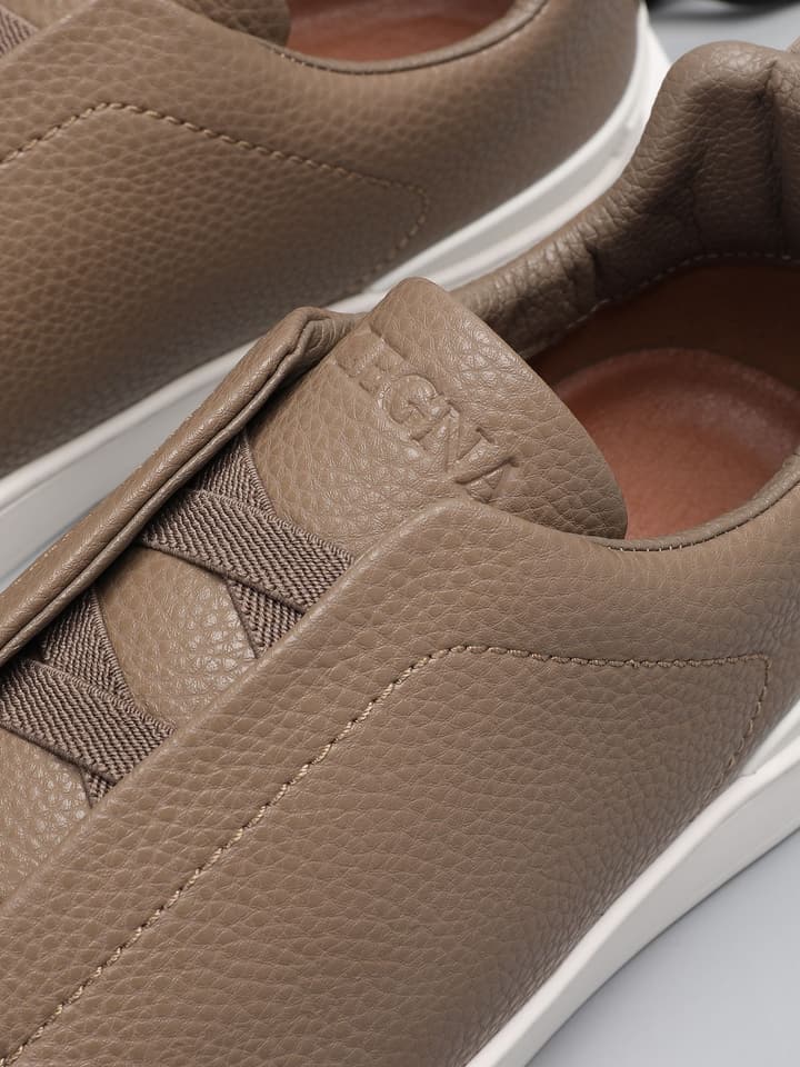 Zegna Triple Stitch Low-Top Sneakers