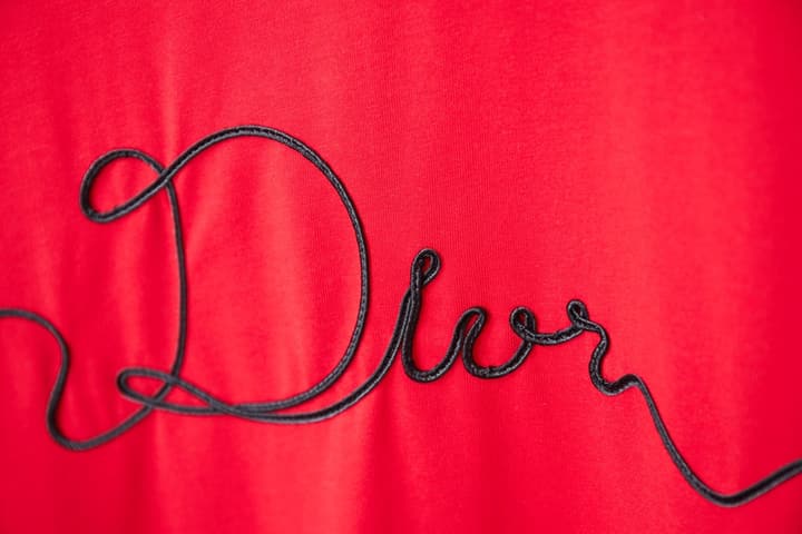Dior Embroidered Logo Print T-Shirt – 25SS Early Spring Collection in Black