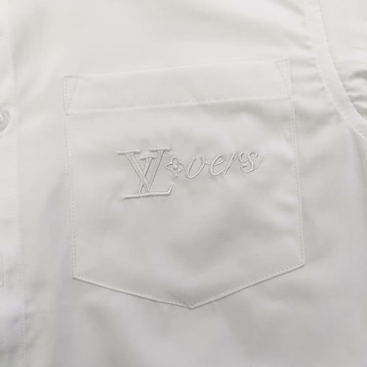 Louis Vuitton Classic Pocket Embroidered Long Sleeve Shirt – 2025 Collection in Classic Black