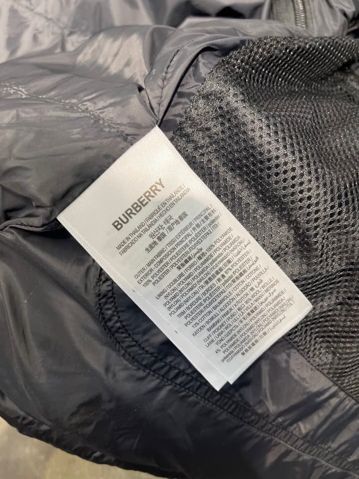 Burberry Detachable Sleeve Hooded Down Jacket