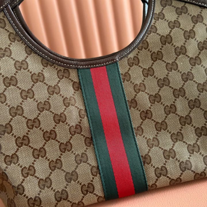Gucci Giglio GG Supreme Handbag – 2026 Spring/Summer Collection in Crystal Brown GG Supreme