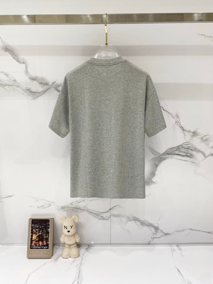 Loewe Rainbow Logo Embroidered Cotton T-Shirt in Classic Black