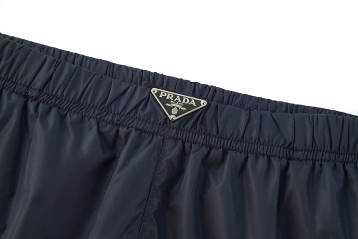 Prada Re-Nylon Swim Trunks in Black