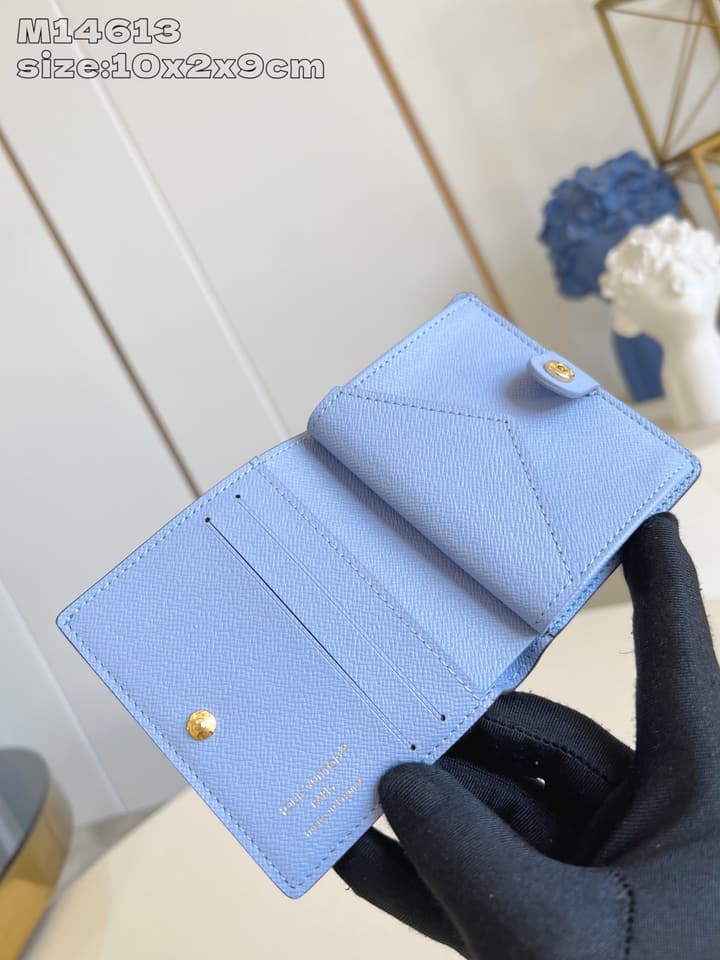 Louis Vuitton Charms Pocket Wallet in Monogram With Gold Disc Charm