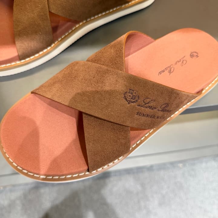 Loro Piana Summer Walk Crisscross Mules