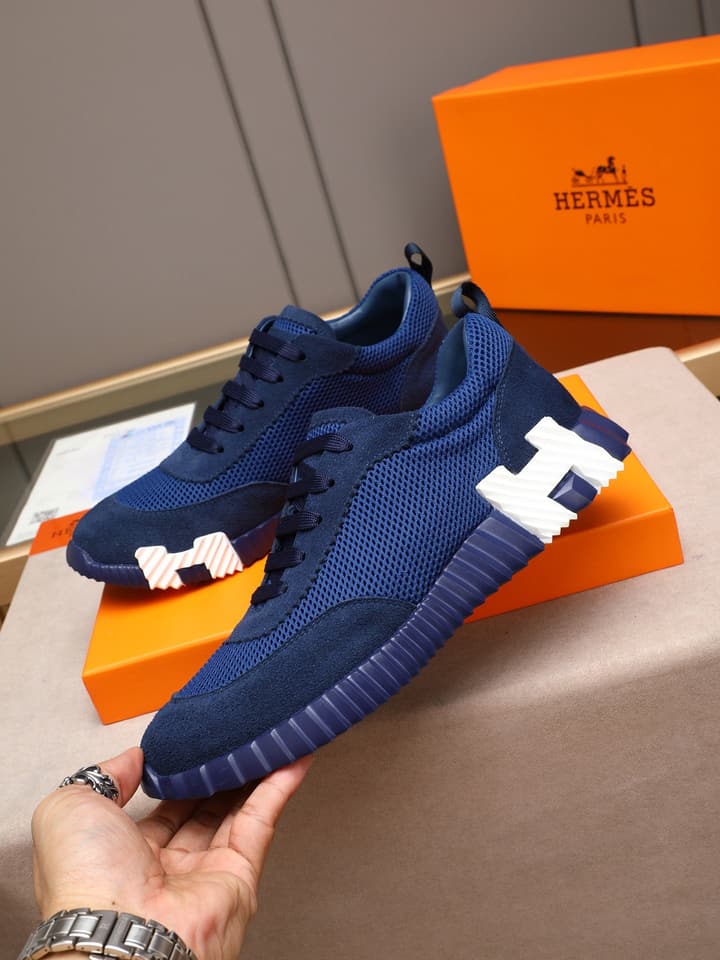 Hermès Bouncing Sport Sneakers in Dark Blue