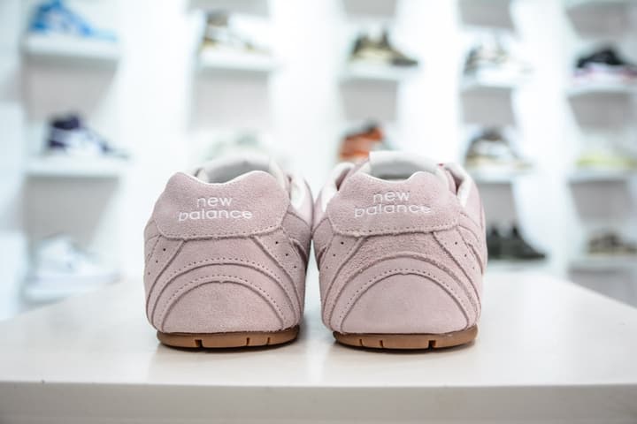 Miu Miu x New Balance 530 SL Distressed Sneakers in Beige