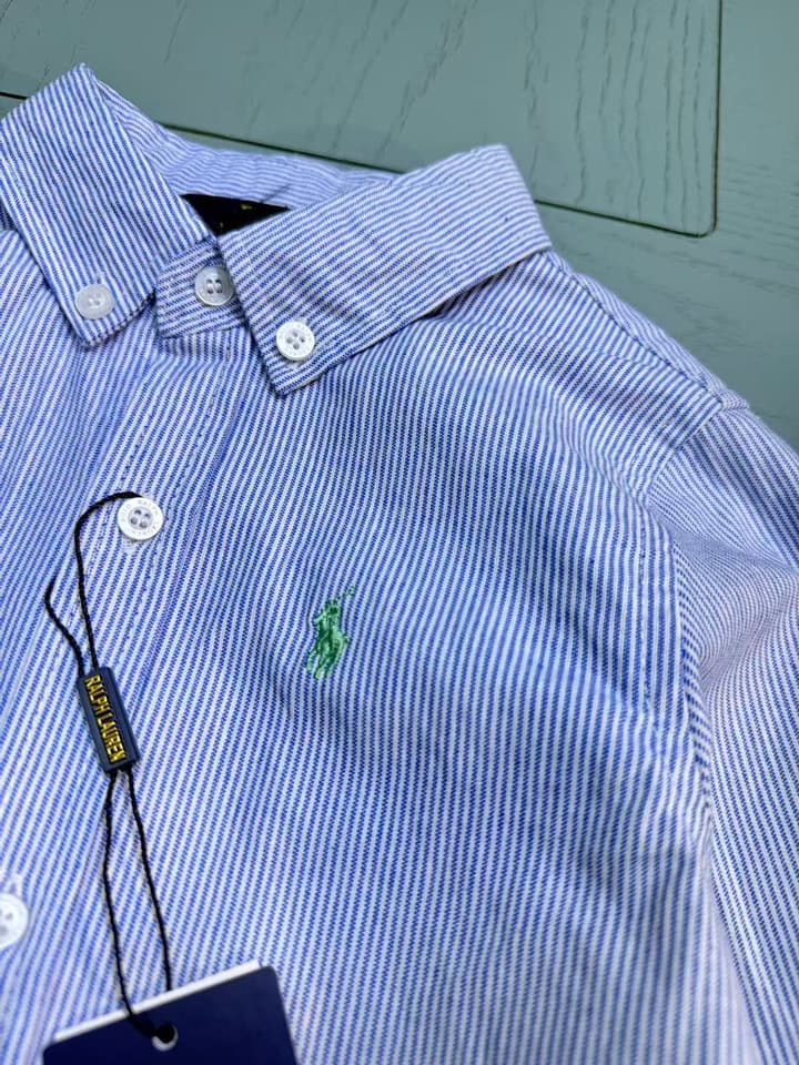 Ralph Lauren Polo Kids Embroidered Shirt – 2025SS – Kids Collection in Null