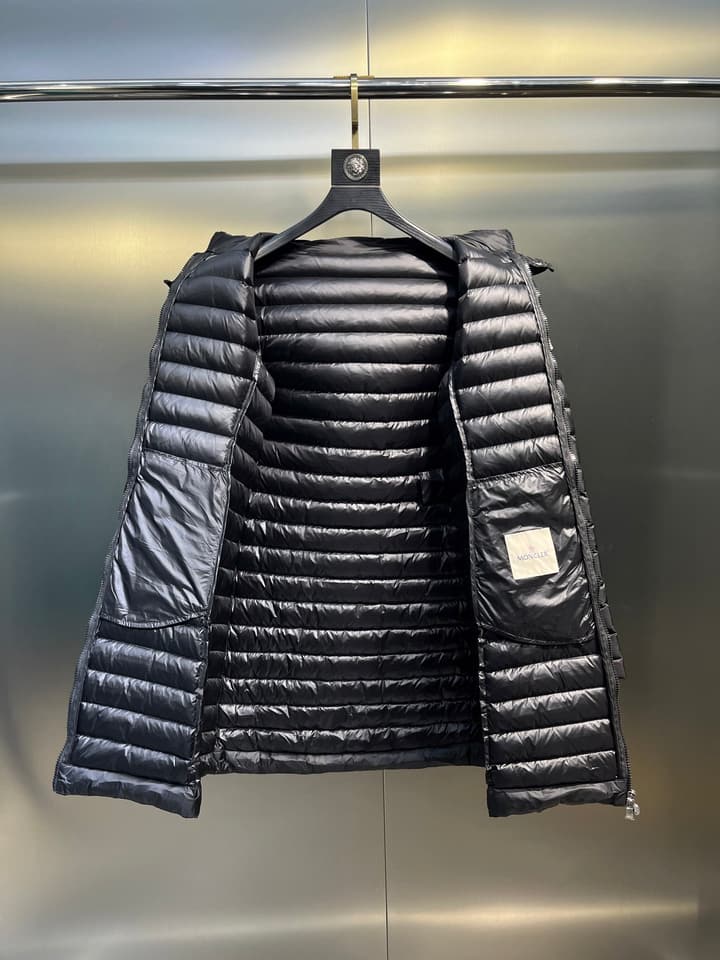 Moncler Waist-Cinching Hooded Down Jacket – Autumn/Winter Collection in Gold