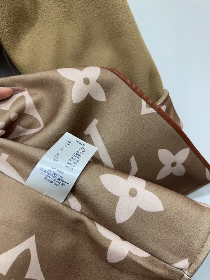 Louis Vuitton Monogram Hooded Wool Coat
