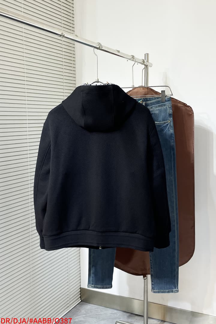 Dior 2025 Pre-Fall Jacket – 2025SS in Classic Black Zip Hoodie