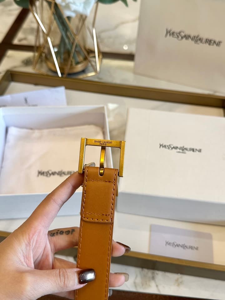 Saint Laurent Classic Leather Belt – 3.0cm