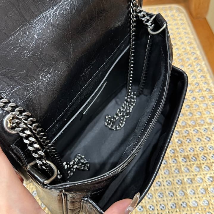 Saint Laurent Niki Baby Shoulder Bag in Apricot