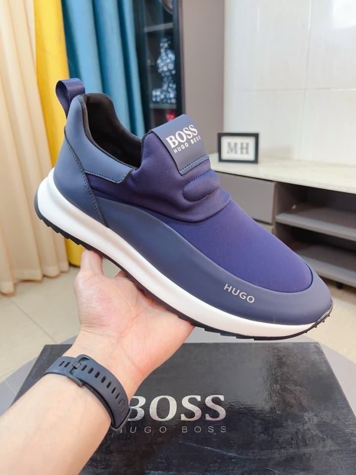 Boss Classic Suede and Waterproof Casual Sneakers