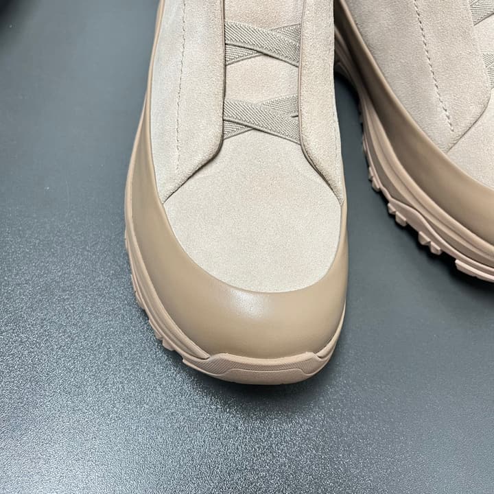 Zegna Triple Stitch™ Monte Perforated Casual Shoes in White Smooth