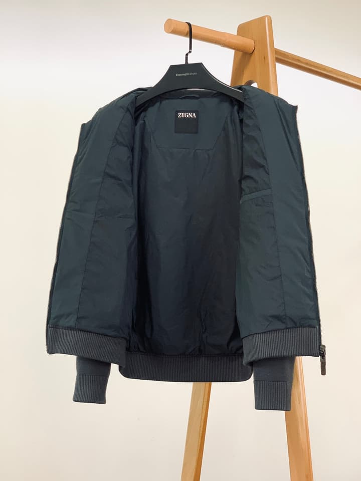 Zegna Spliced Down Puffer Jacket – 2025FW in Classic Black