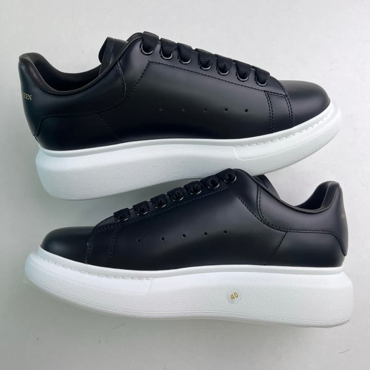 Alexander McQueen Oversized Platform Sneakers in All White Textured