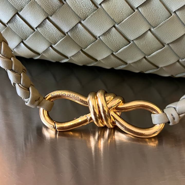 Bottega Veneta Andiamo Handbag in Charcoal Grey