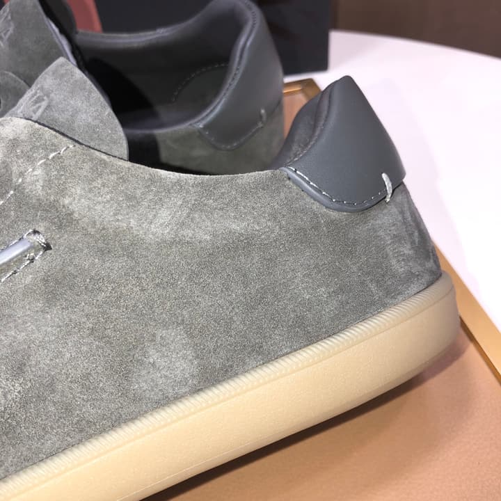 Zegna 232 Suede and Leather Sneakers