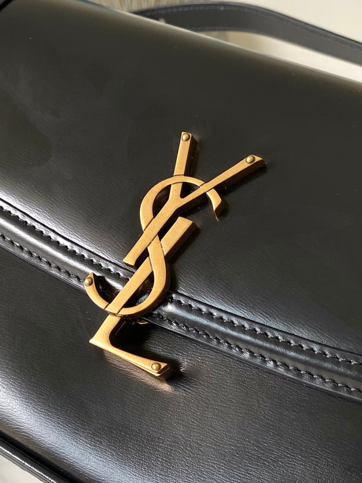 Saint Laurent Solferino Shoulder Bag in Black