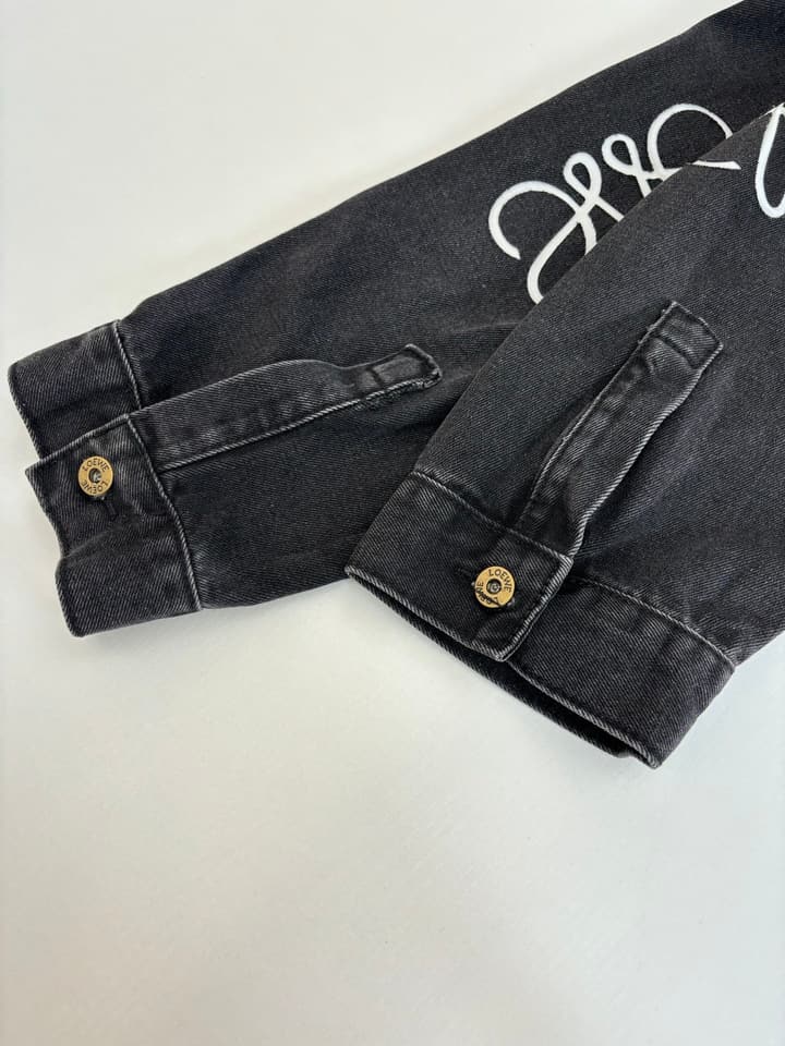 Loewe Anagram Denim Jacket – 24FW in Black Denim