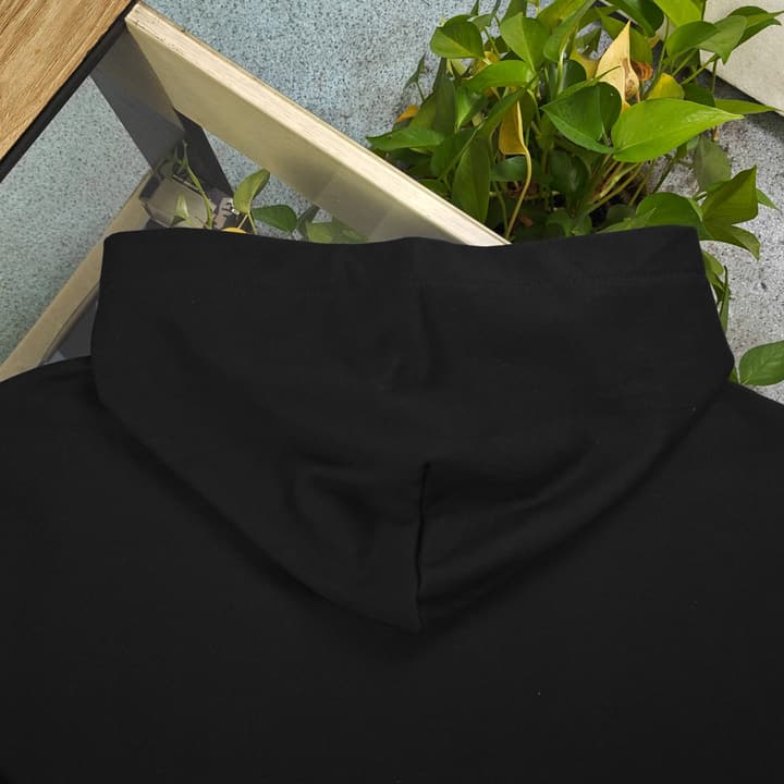 Louis Vuitton Embroidered Patch Logo Hoodie – 2025FW in Classic Black