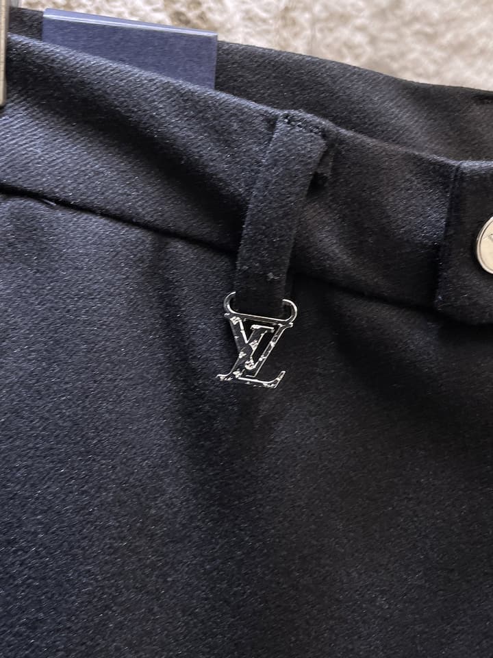 Louis Vuitton Wool Blend Dress Trousers – Autumn/Winter Collection in Black