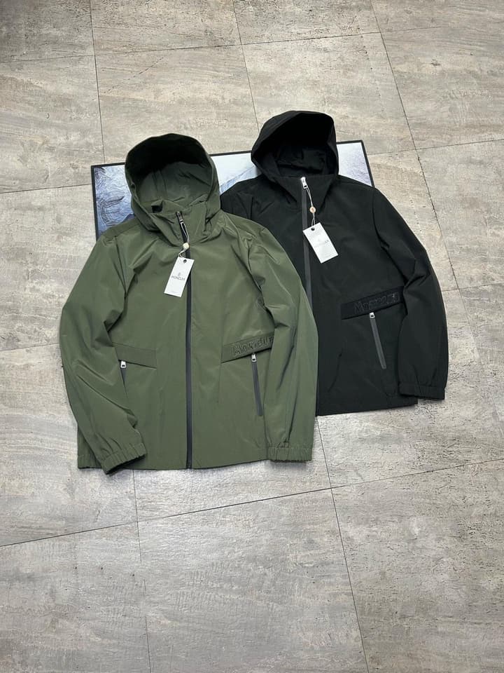 Moncler Men's Windbreaker Jacket – 2024 Collection in Dark Green