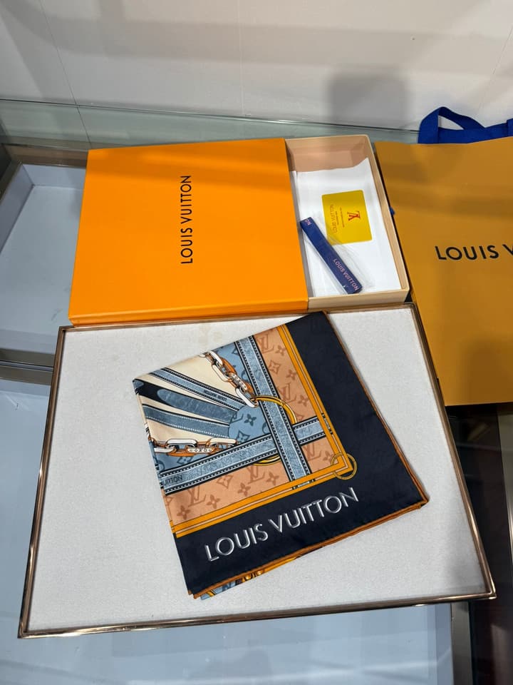 Louis Vuitton 2025 Printed Silk Scarf – 2025 Collection