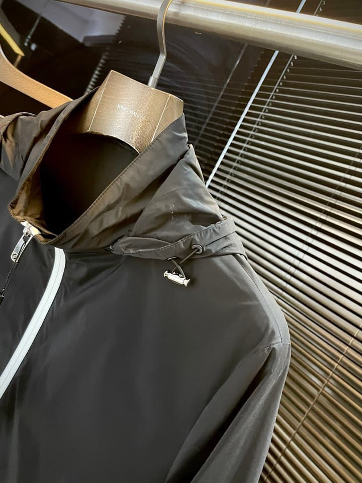 Zegna Classic Hooded Jacket – 2025FW in Dark Gray