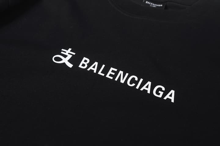 Balenciaga Alipay Collaboration Printed T-Shirt – 26SS in Classic Black