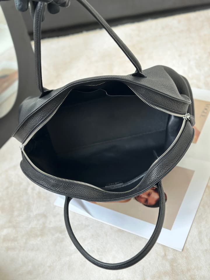 The Row Agnes 15 Leather Bowling Bag