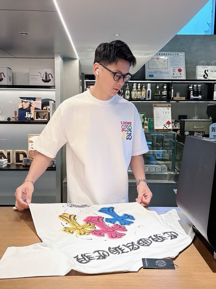 Loewe 2026 Summer Short-Sleeve T-Shirt – 2026 Summer Collection in White