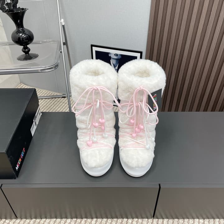 Moon Boot Furry Snow Boots – 2024FW in High
