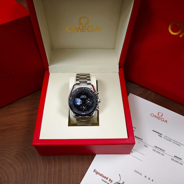 Omega Speedmaster Snoopy 50th Anniversary Quartz Watch in Blue Sub-dial Chronograph