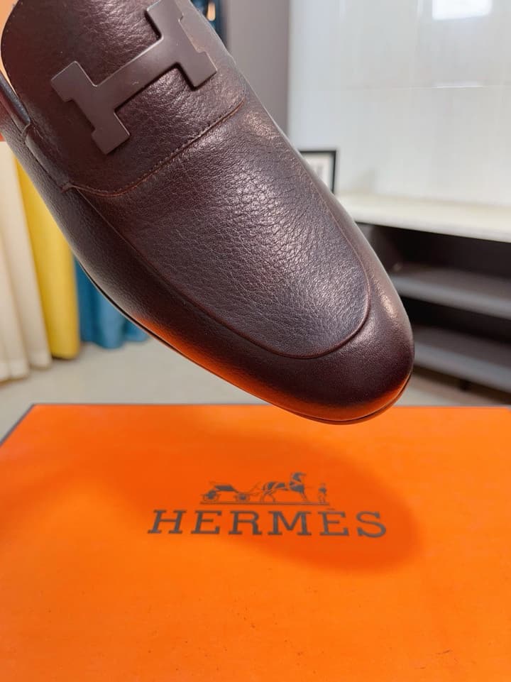 Hermès Business Leather Loafers