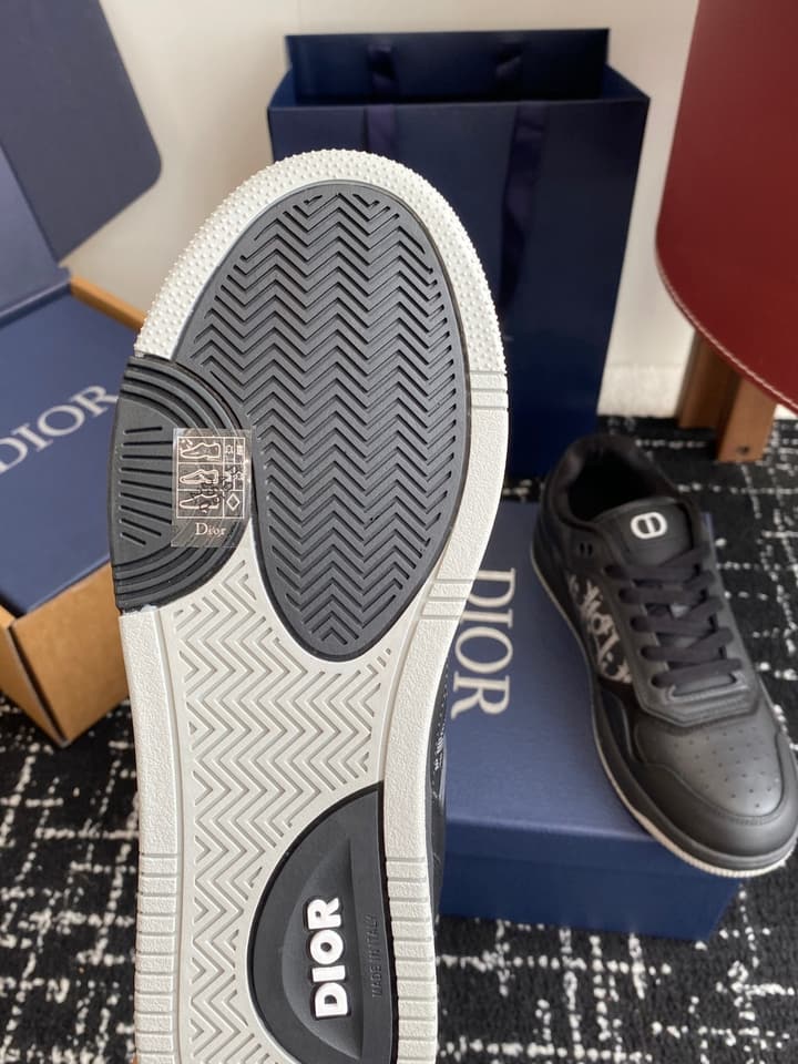 Dior B27 High-Top Sneakers – 25 Collection in Black