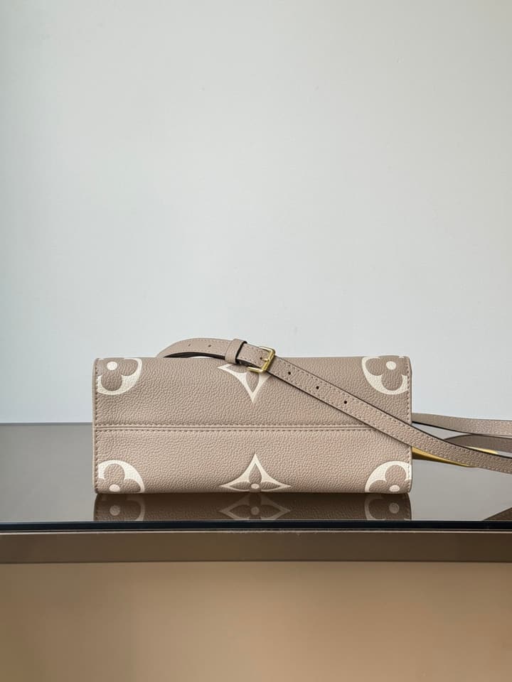 Louis Vuitton OnTheGo Small Handbag in Elephant Grey Monogram