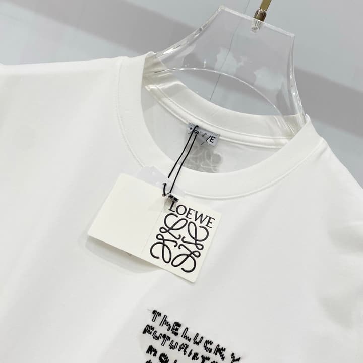 Loewe Cartoon Dog Embroidered T-Shirt in Black