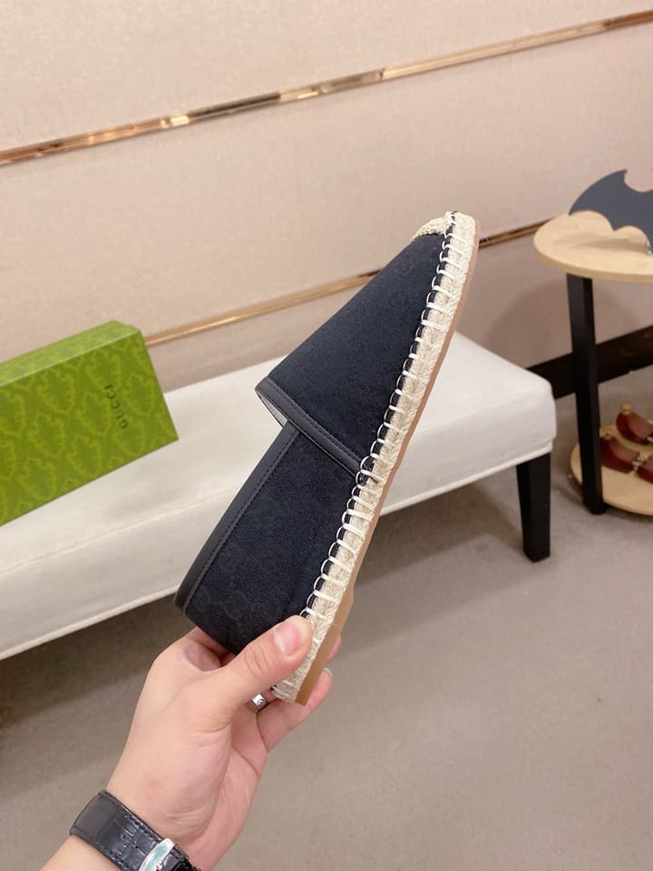 Gucci Men's Slip-On Loafers in Blue Monogram