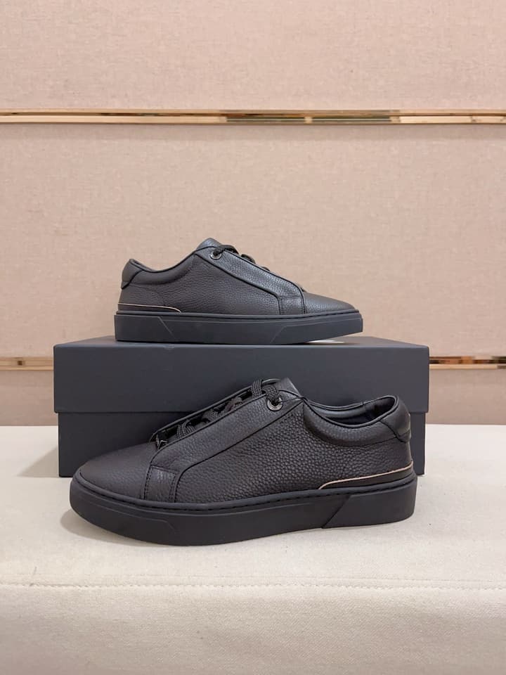 Boss Premium Casual Men's Sneakers in Black Monochromatic