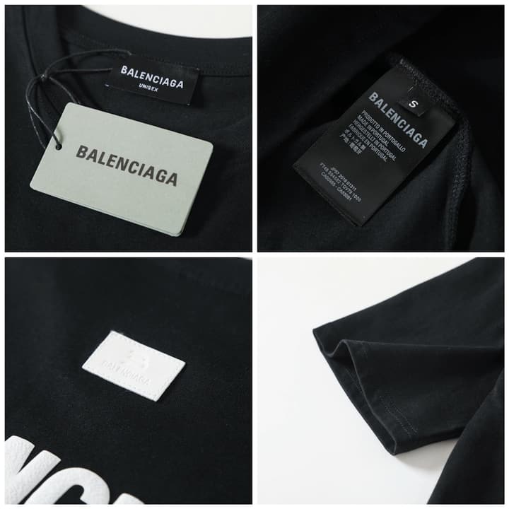 Balenciaga Double B Dollar Foam Print T-Shirt – 26SS in Black