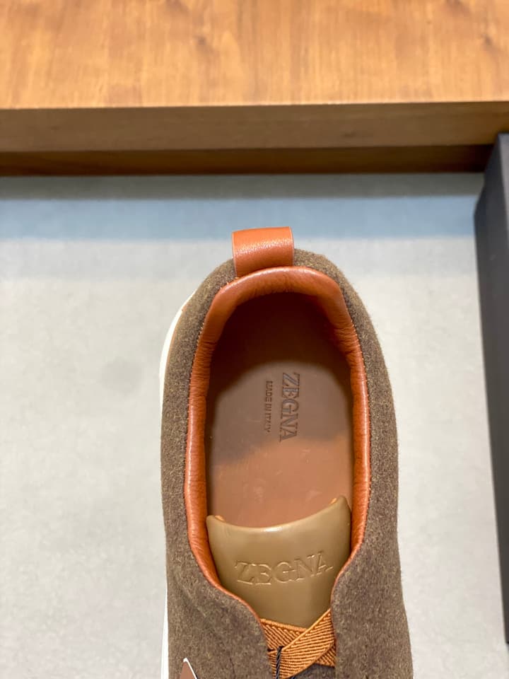 Ermenegildo Zegna Triple Stitch Sneakers in Black