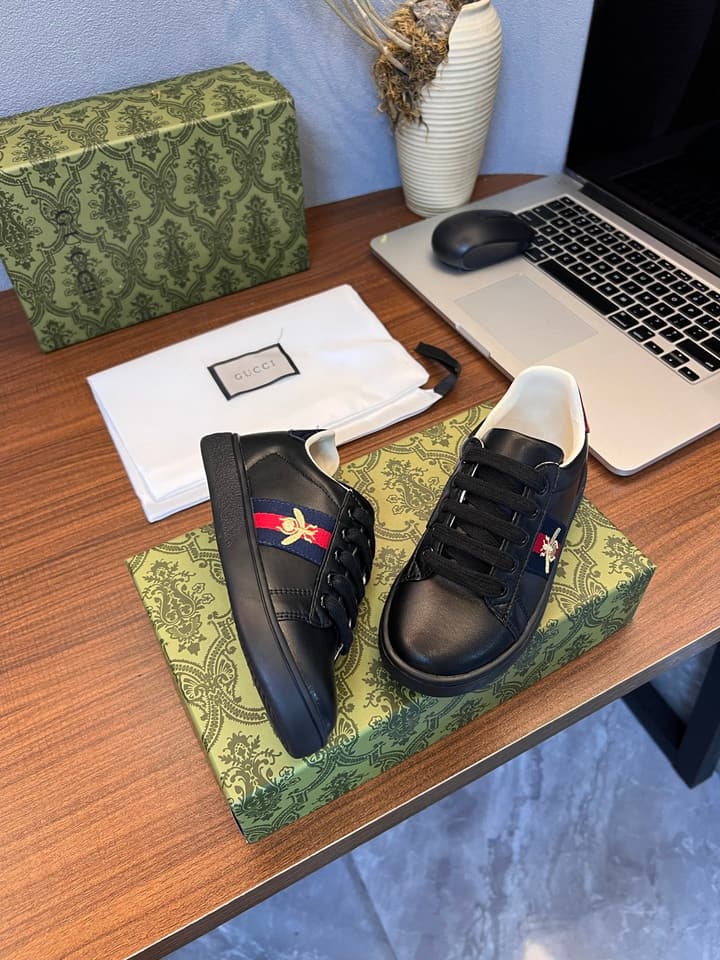Gucci Kids Sheepskin-Lined Sneakers – Kids Collection