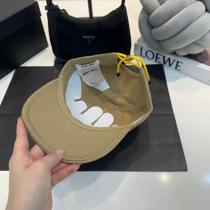 Miu Miu Canvas Baseball Cap